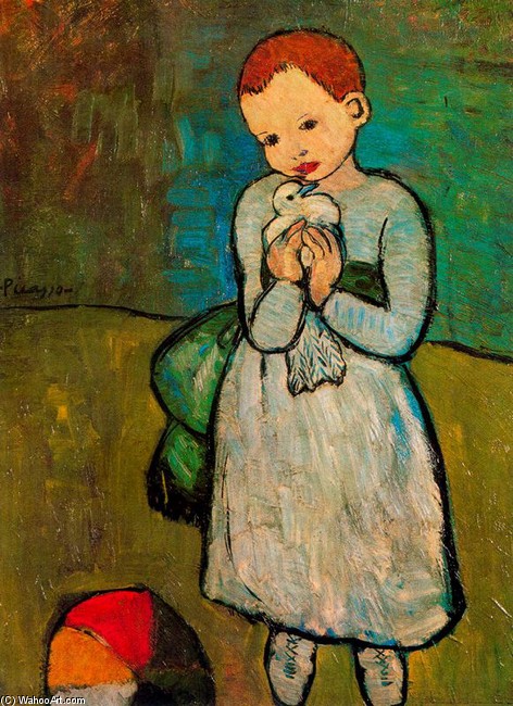 Пабло Пикассо. Девочка с голубем