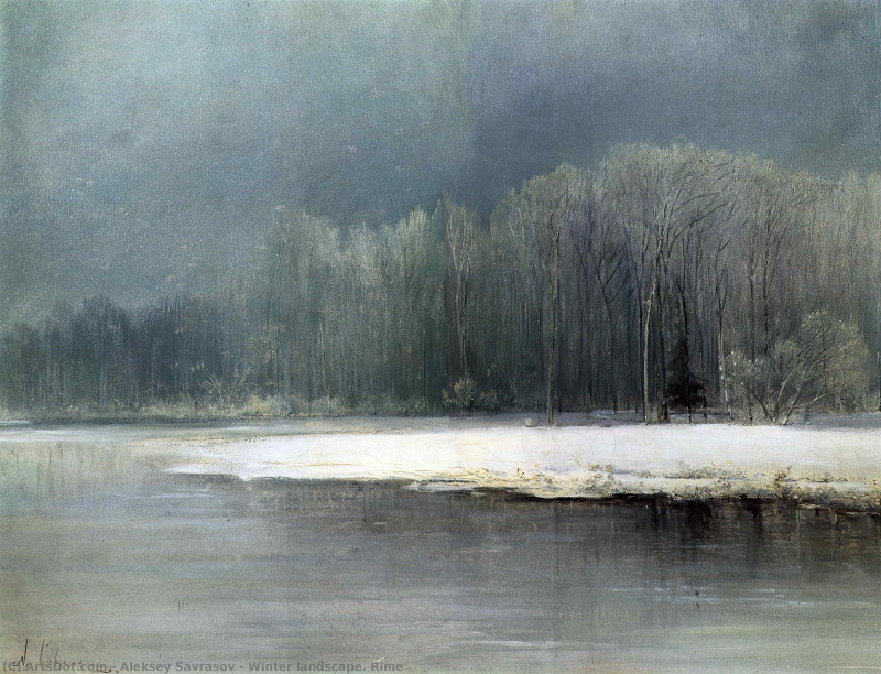 Алексей Кондратьевич Саврасов. Зимний пейзаж, 1871