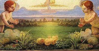 Филипп Отто Рунге. Раннее утро (фрагмент). 1809-1810 гг.