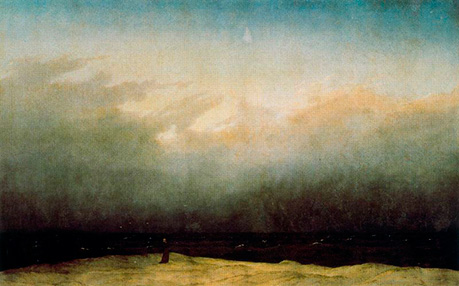 Фридрих Каспар Давид. Монах у моря. 1808-09 гг.