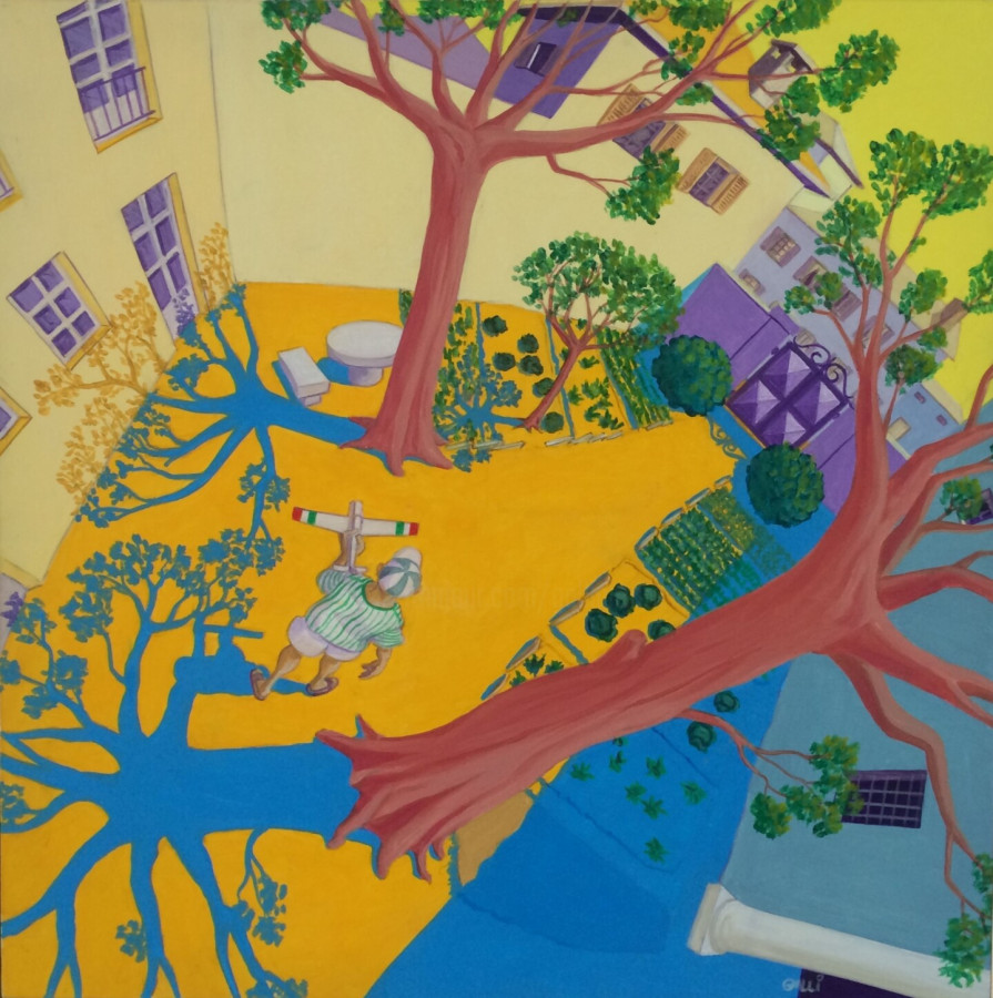 Stefano Galli. Vecchia casa con giardino